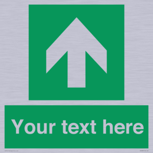 Safe condition Custom arrow up sign